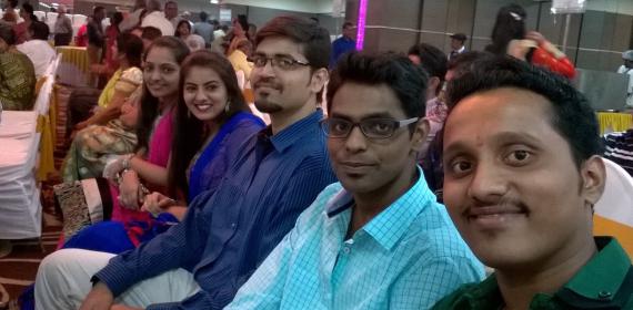 SARAS team, enjoying during wedding evening of our founder - Kalpesh Popat.